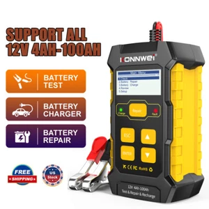 KONNWEI 3 in 1 Car Battery Charger Tester Load Cranking Test Analyzer Tool 12V - Picture 1 of 14