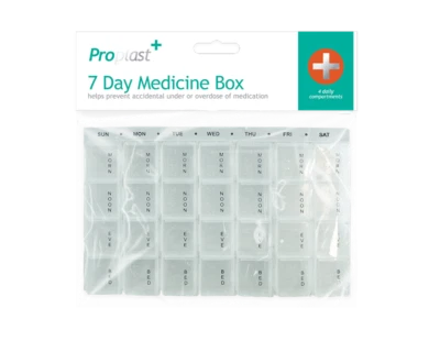 PILLBOX Medicine Pill Box Organiser Daily Weekly Tablet Storage 7 Days Dispenser Week UK