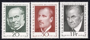 2264 - Liechtenstein 1968 - Philately Pioneers - Rowland Hill - Ferrari -MNH Set - Picture 1 of 2