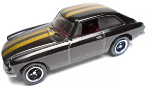 2023 MATCHBOX 1971 MGB GT COUPE BLACK 1:64 DIECAST 2 3/4" CAR WITH GOLD STRIPES - Picture 1 of 6