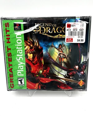 The Legend of Dragoon - Sony PlayStation 1 PS1 - 2000 Greatest Hits - Sealed New - Image 1 of 4