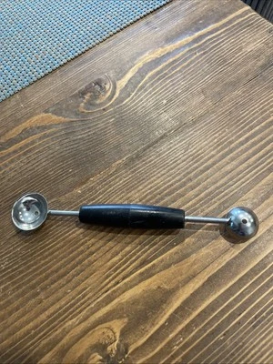 Bailarina de melón de doble extremo EKCO de colección cucharada de 1" 3/4" HECHA EN EE. UU. DE COLECCIÓN Foto 1 de 4