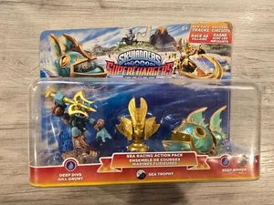 Skylanders Supercharger Sea Racing Action Pack Gill Grunt Sea Trophy Reef Ripper - Imagen 1 de 2