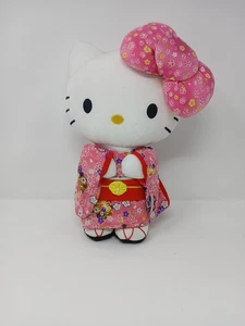 Sanrio Hello Kitty Geisha Plush Kimono Doll Stuffed Animal Toy Japan Rare EUC - Picture 1 of 10