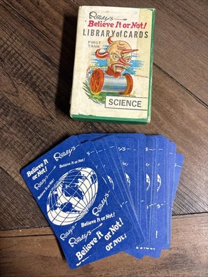 BIBLIOTECA DE CARTAS RIPLEY'S CREED IT OR NOT VINTAGE 1964 35 CARTAS CIENCIA Nº 606 Foto 1 de 4