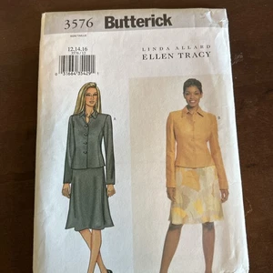 butterick patterns 3576 Misses Jacket& Skirt Sz 12-16 - Picture 1 of 3