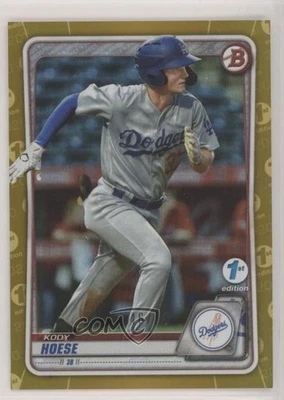 2020 Bowman Draft 1st Edition Gold Foil /50 Kody Hoese #BD-142 - Image 1 of 2