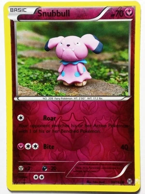 REVERSE HOLO Snubbull 98/162 NM Yuka Morii Clay Art XY Breakthrough Pokemon Card - Image 1 of 3