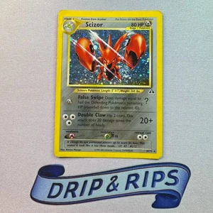 Scizor 10/75 Neo Discovery Holo Rare Pokemon Trading Card Heavily Play - Picture 1 of 2