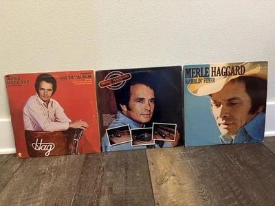 Merle Haggard And The Strangers Set Of Three Vinyl Albums Vintage Country - Image 1 of 4