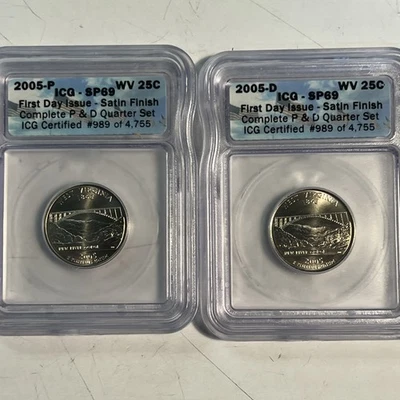 2005 P And D Icg Sp69 West Virginia State Quarter - Image 1 of 2