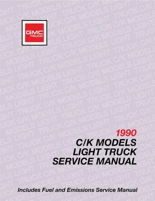 GMC C/K Sierra Truck 1990 manual de servicio Foto 1 de 4