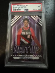 Scoot Henderson 2023/24 Donruss Elite Next Up Rookie Insert #4 PSA 9 Blazers - Picture 1 of 2