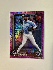 2025 Topps Maikel Garcia Purple Holofoil - Picture 1 of 2