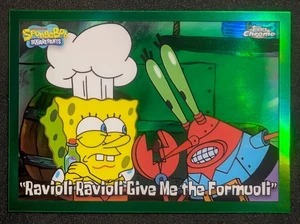 2025 Topps Chrome SpongeBob SquarePants RAVIOLI THE FOMILONI Kelp Refractor #68 - Picture 1 of 4