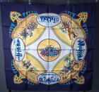 RARE VINTAGE HERMES Silk Scarf "CAVALIERS PEULS" Carre 90 by Jean De Fougerolle