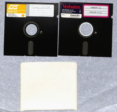 CJS + Verbatim LCR 1984 2 Disketten Typ AMSTRAD ATARI IBM 286-386-486 - Bild 1 von 4