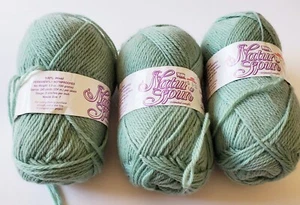Nature Spun 3 Skeins N20 Arctic Moss Yarn Wool Green Dye lot 038 Brown Sheep - Picture 1 of 4