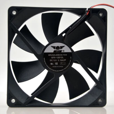 EVERCOOL EFS-12E12L 12V 0.16A 12CM 120*120*25MM 2Pin Cooling Fan - Image 1 of 2