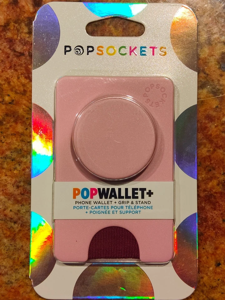 PopSockets Popwallet Phone Wallet Grip Stand Blush Pink 801938