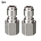 Female Connector 2Pcs Conversion Insert Male Head Quick Silver Washer Parts