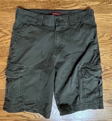 Pantalones Cortos Hombre Merona Verde Carga Talla 30 W 10 Entrepierna Foto 1 de 4