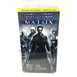 The Matrix VHS Version En Espanol New Factory SEALED Keanu Reeves Fishburne Rare - Picture 1 of 5