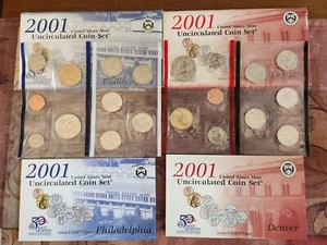 2001 Mint Uncirculated Coin Set - Picture 1 of 1