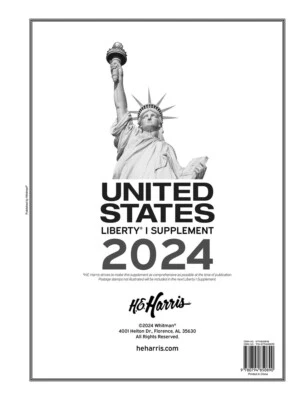 Álbum de estampillas de anillo Harris Fit 2024 Liberty 1 páginas complementarias posesiones de la ONU y Estados Unidos Foto 1 de 4
