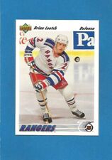 Brian Leetch HOF 1991-92 pont supérieur UD NHL hockey #153 (COMME NEUF) Rangers de New York