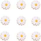 10mm Mini White Flower Daisy 11-Petals Loose Beads  for Necklace