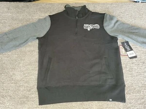NBA 47 Brand San Antonio Spurs 1/4 Zip Sweatshirt Men Small - Picture 1 of 7