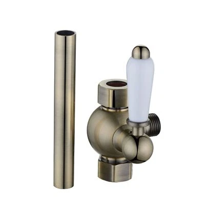 Shower Diverter Extension Pipe Downton Traditional 18mm Antique Brass ENKI D05