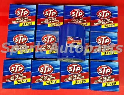 Nuevo estuche de 12 filtros de aceite de motor STP S3766 para FORD F59, E-350 Econoline, PH3766 Foto 1 de 3