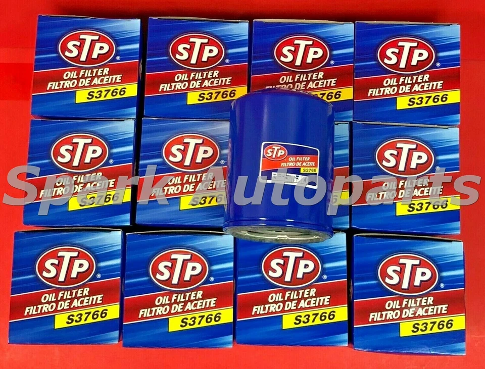 Nuevo estuche de 12 filtros de aceite de motor STP S3766 para FORD F59, E-350 Econoline, PH3766 Foto 1 de 3