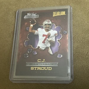 2021 CJ Stroud Wild Card Dead Aim Purple Smoke - Picture 1 of 6