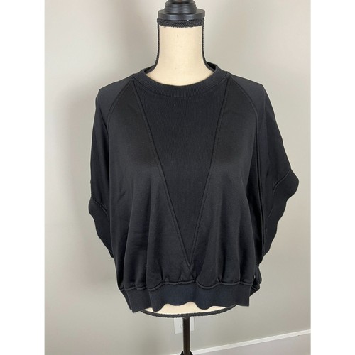 Givenchy Paris Felpa Mantello Oversize Nero Ricamato Firma Donna S