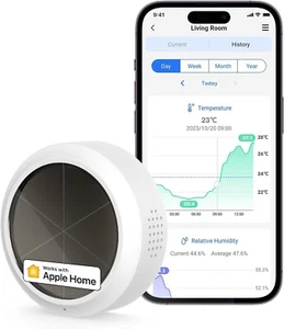 Meross Sensore Temperatura&Umidità Smart RF - Apple HomeKit - Afbeelding 1 van 6