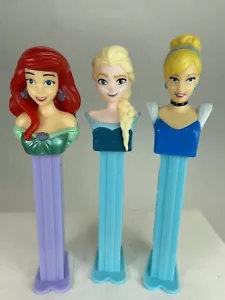 Dispensadores congelados PEZ Disney Princesa Cenicienta, Ariel Sirenita y Elsa - Imagen 1 de 7
