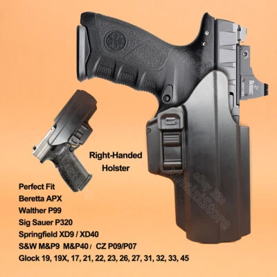 Funda IPSC para Sarsilmaz SAR9 SAR40 Zigana PX-9 BRG9 Elite 9 mm CZ Glock 19 17 Foto 1 de 4