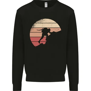 Rock Climber Climbing Mountaineering Kids Sweatshirt Jumper - Picture 1 of 72