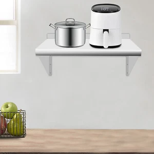 New Stainless Steel 12" x 24" Commercial Kitchen Wall Shelf Restaurant Shelving - Picture 1 of 10