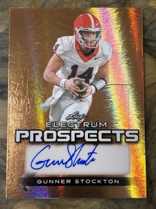 2024 Leaf Electrum Gunner Stockton Auto #03/59 Georgia Bulldogs Autograph - Picture 1 of 2