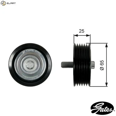 DEFLECTIONGUIDE PULLEY VRIBBED BELT T36433 FOR MERCEDES-BENZ GLE/SUV M-CLASS - Image 1 of 4