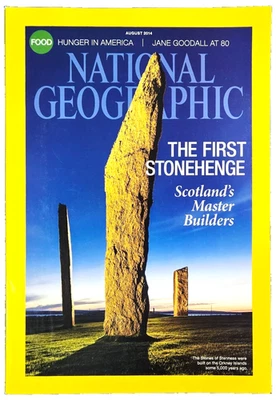 THE FIRST STONEHENGE IN SCOTLAND AUG 2014 NATIONAL GEOGRAPHIC MAGAZINE - Image 1 of 4
