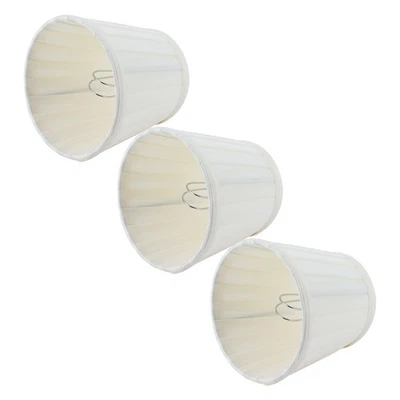 3x E14 Clip On Lamp Shade Candle Chandelier Fabric Lampshade For Hotel KTV Decor - Image 1 of 4