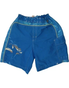 ADIDAS Boys Swimming Shorts 13-14 Years Blue Floral Polyester AF30 - Picture 1 of 3