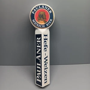 Damaged* Paulaner Munich Bier Hefe-Weizen Beer Tap Handle Top 9.5" Ceramic - Picture 1 of 12
