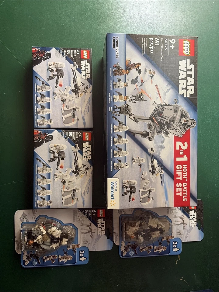 LEGO Lote De 3 Juegos Star Wars: Hoth Combo Pack (66775) + 40557 + 75320! ¡Retirado! Foto 1 de 1
