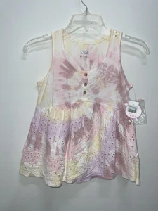 Justice Little Girls Babydoll-Kleid Farbstoffoptik Ösen gefüttert, lila Schnee, Größe 8 - Bild 1 von 2
